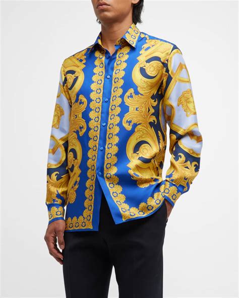 versace mens baroque shirt